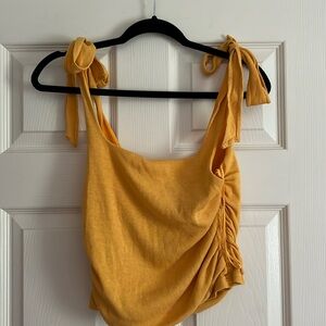 Free People Boulevard Rouched Cropped Tank